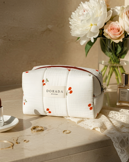 Cherry Picnic Makeup Bag